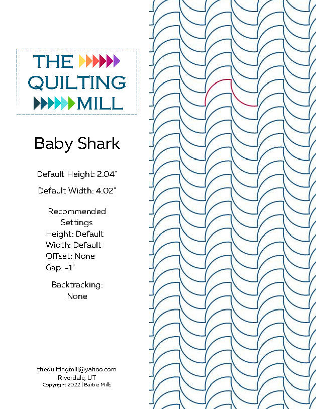Baby Shark Quilting Pattern by Barbie Mills