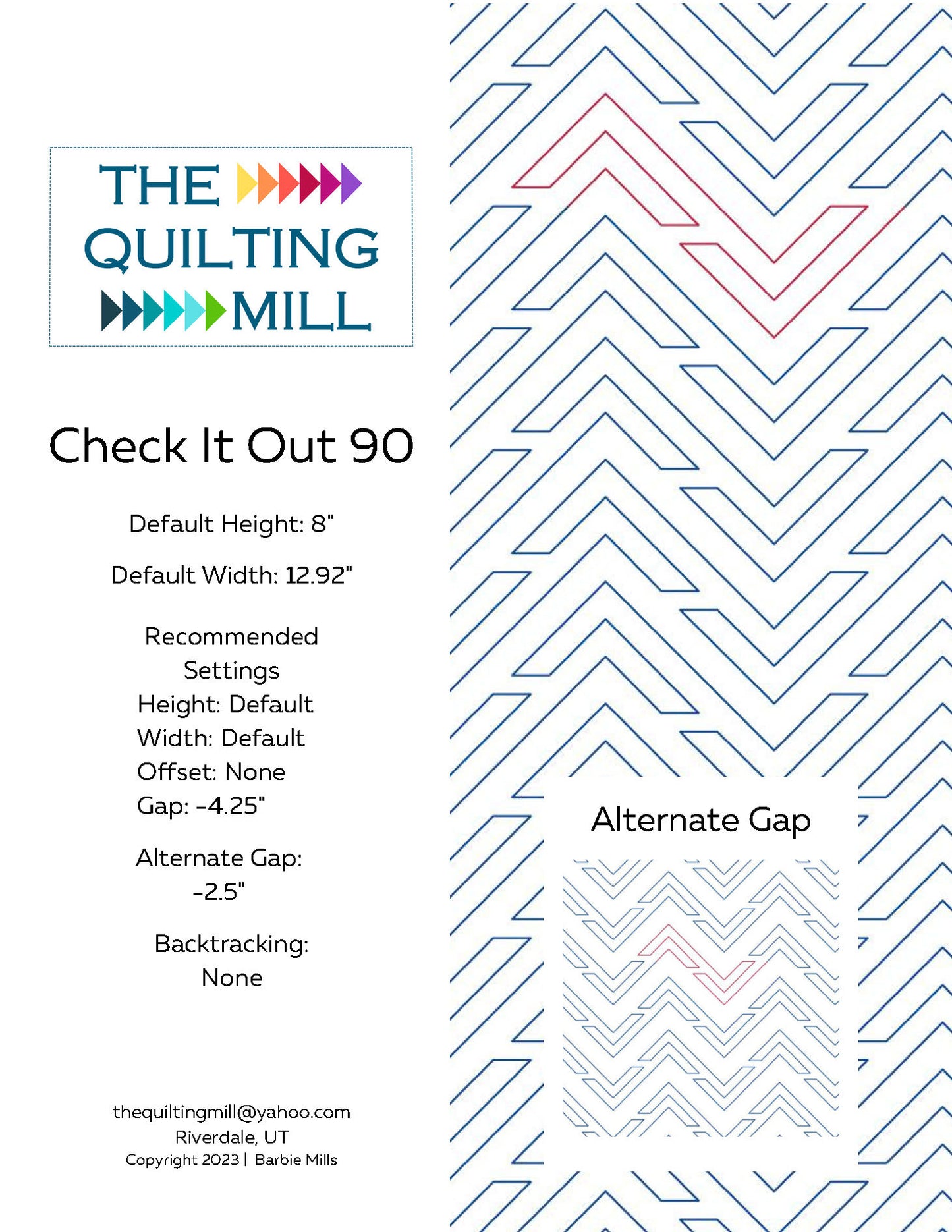 Check It Out/Check It Out 90 Quilting Pattern Set by Barbie Mills