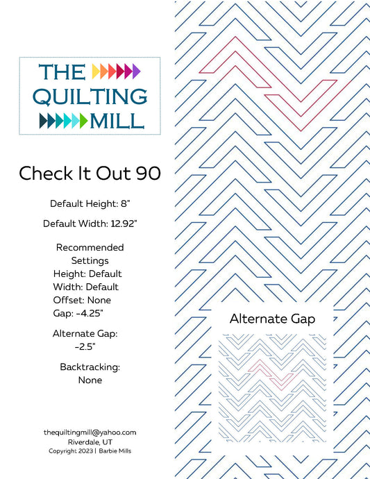 Check It Out/Check It Out 90 Quilting Pattern Set by Barbie Mills