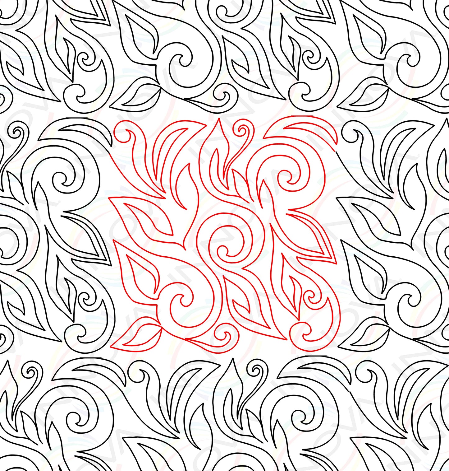 Leaf- Edge to Edge Pattern