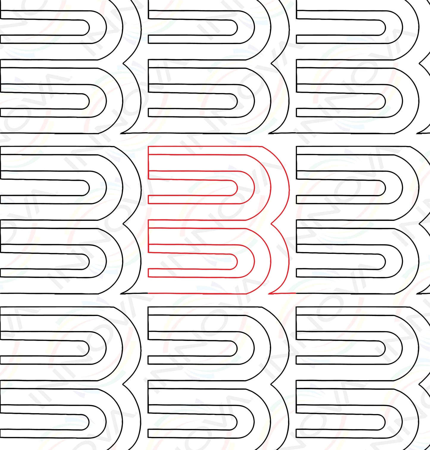 Horizontal Hills by Sew Shabby Quilting