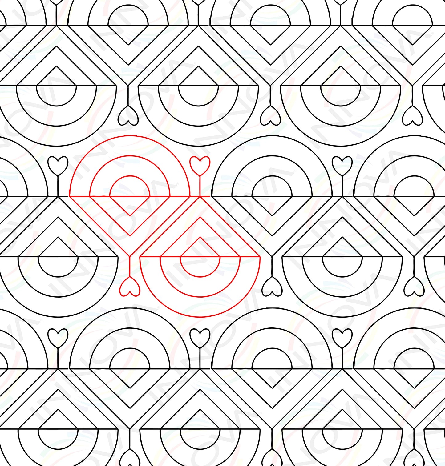 Pendant Heart Lite by Sew Shabby Quilting