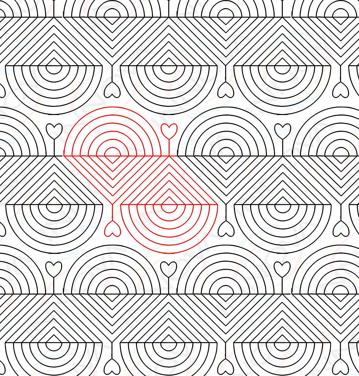 Pendant Hearts by Sew Shabby Quilting