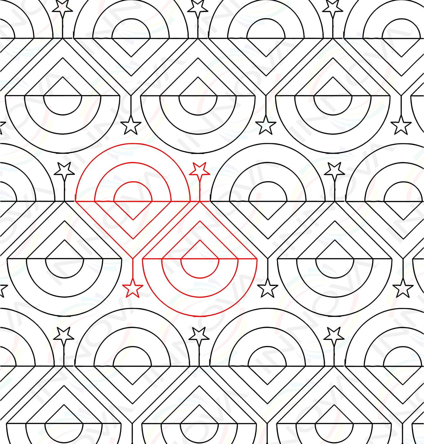 Pendant Star Lite by Sew Shabby Quilting