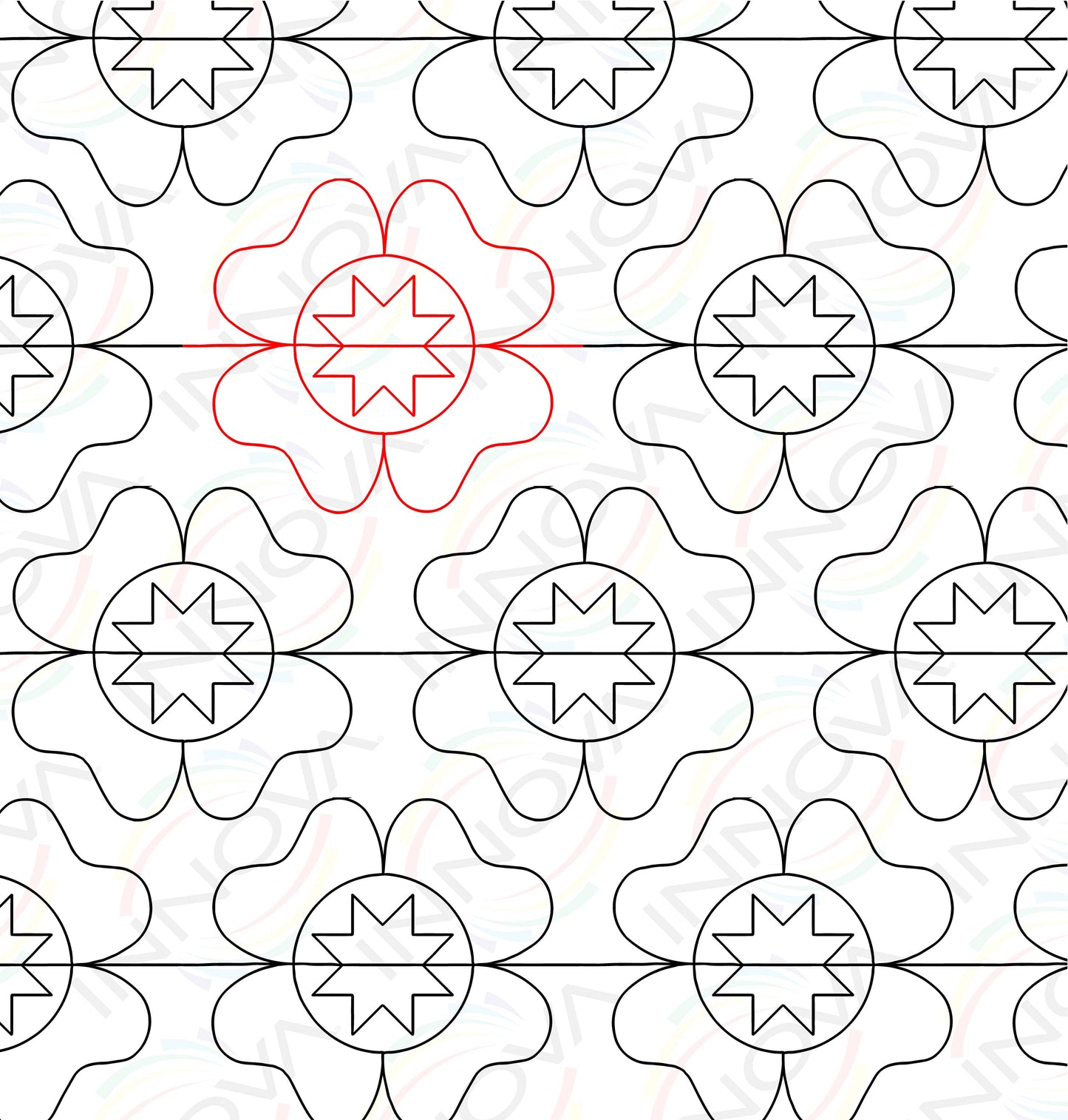 Starry Floral by Sew Shabby Quilting