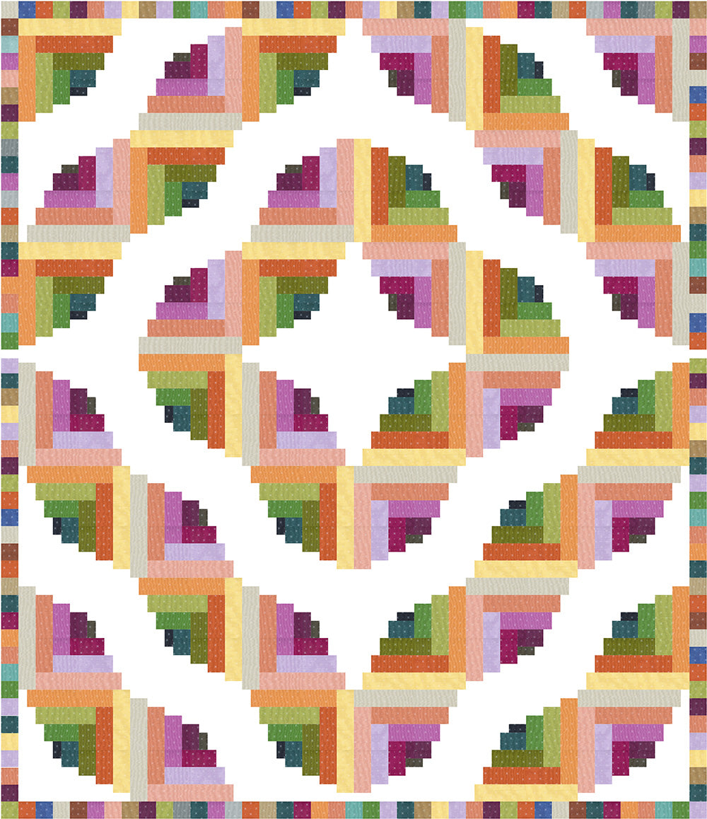 Beyond Bella Square Dance Quilt Kit (with white)