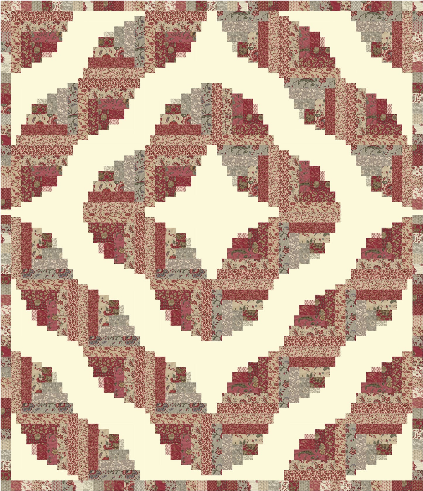 Bonheur de Jour Square Dance Quilt Kit