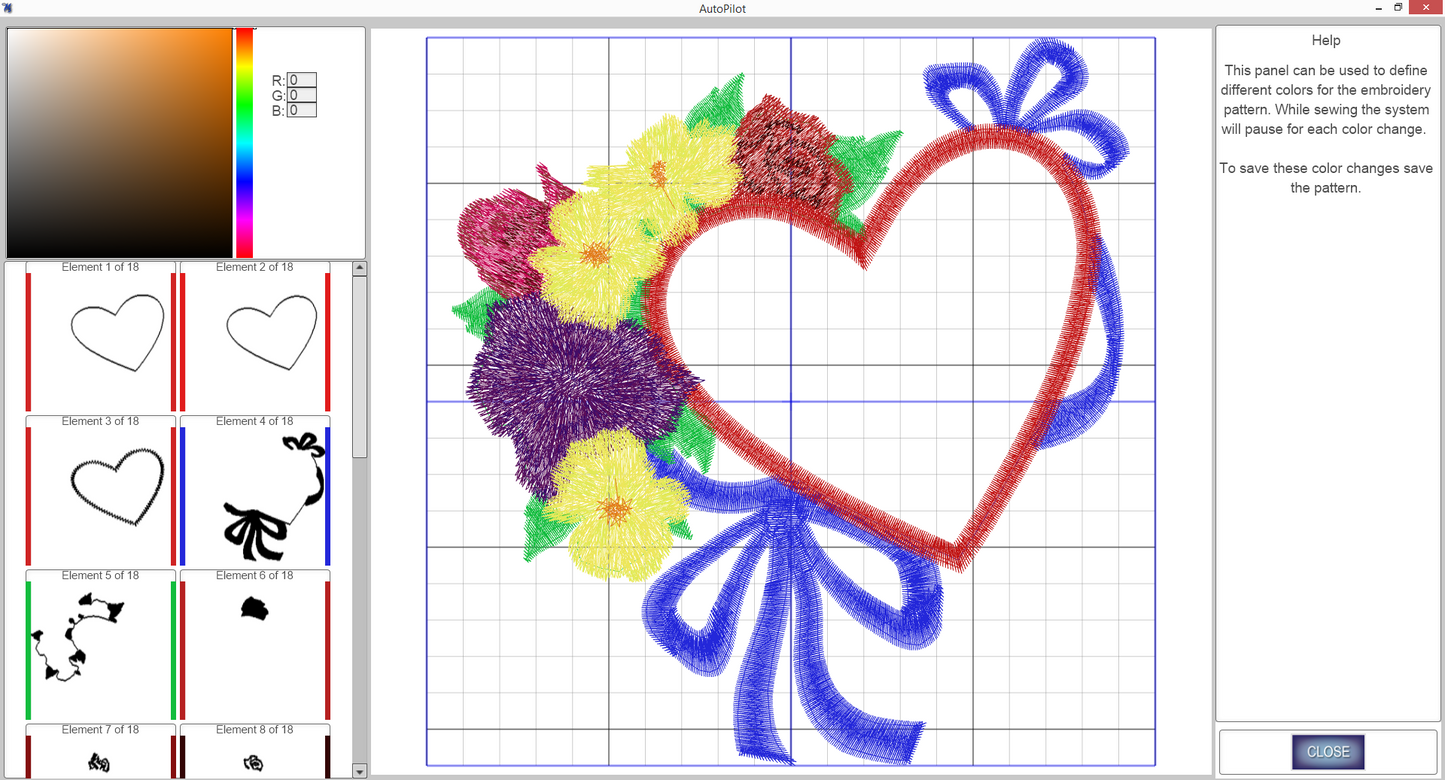 Grand Format Embroidery