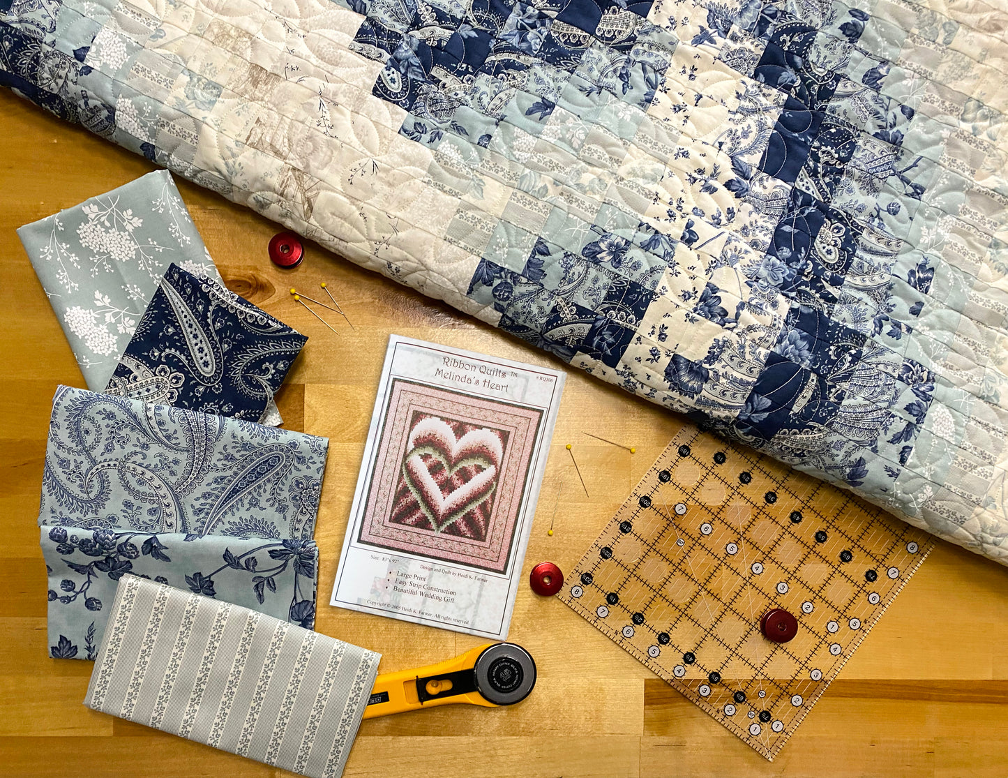 Sister Bay Melinda's Heart Quilt Kit