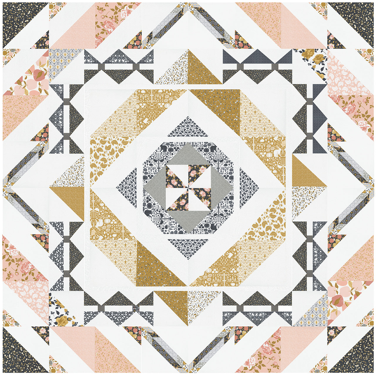 Midnight In The Garden Hop Jack Quilt Kit