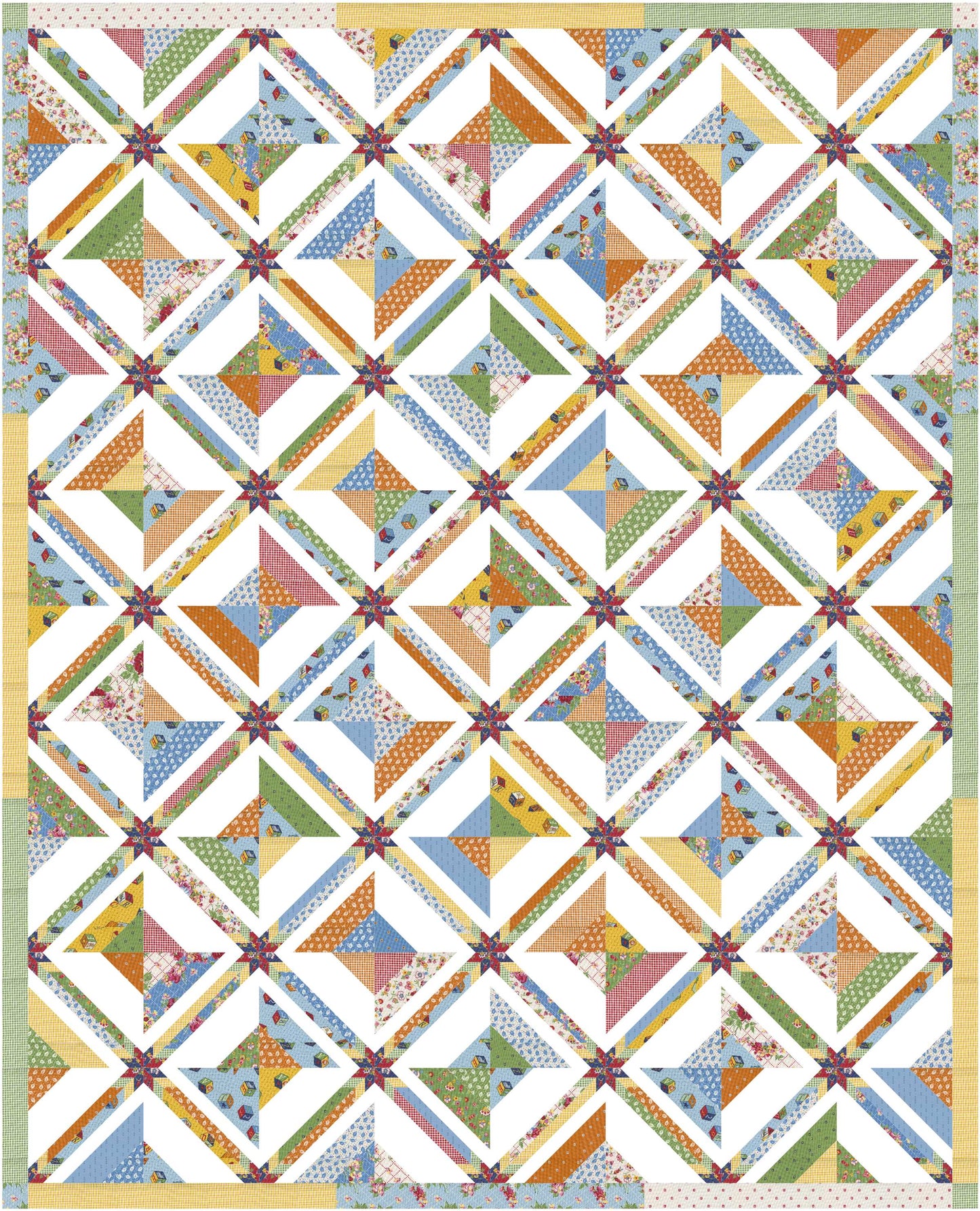 Picture Perfect Spools and Stars Quilt Kit