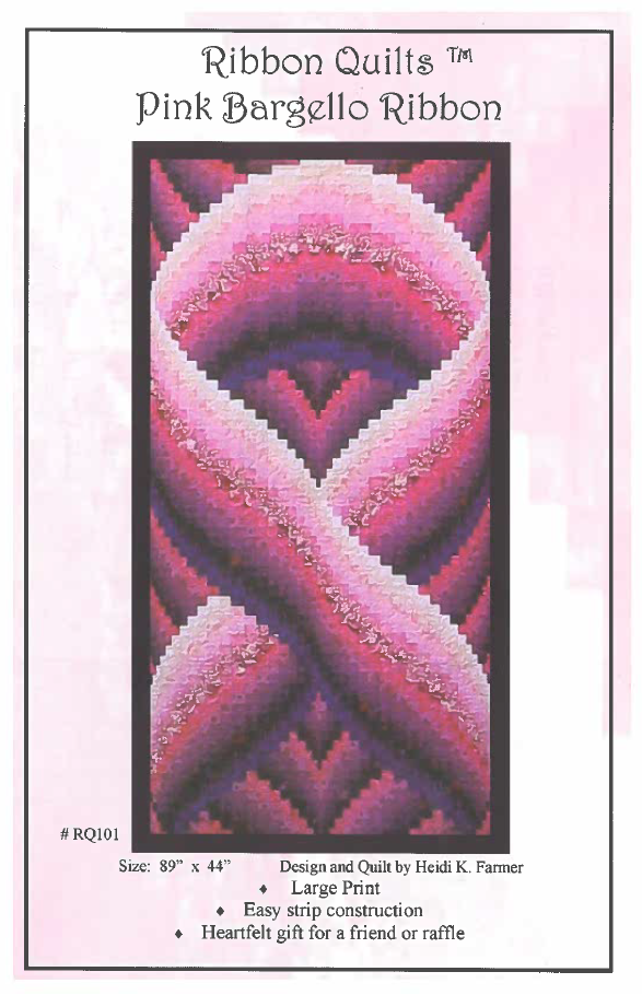 Pink Bargello Ribbon Pattern