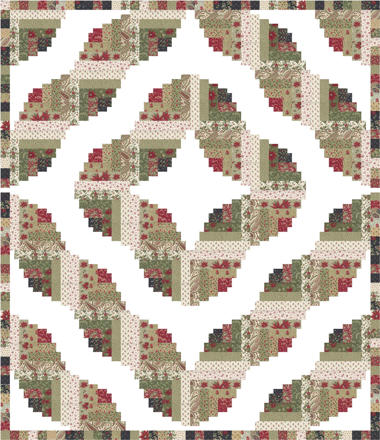 Poinsettia Plaza Square Dance Quilt Kit