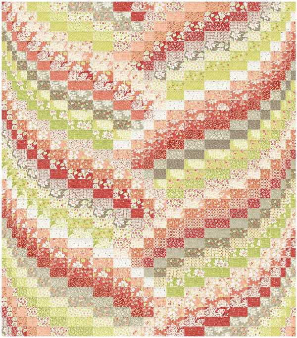 Bargello Braid Strawberries & Rhubarb Quilt Kit