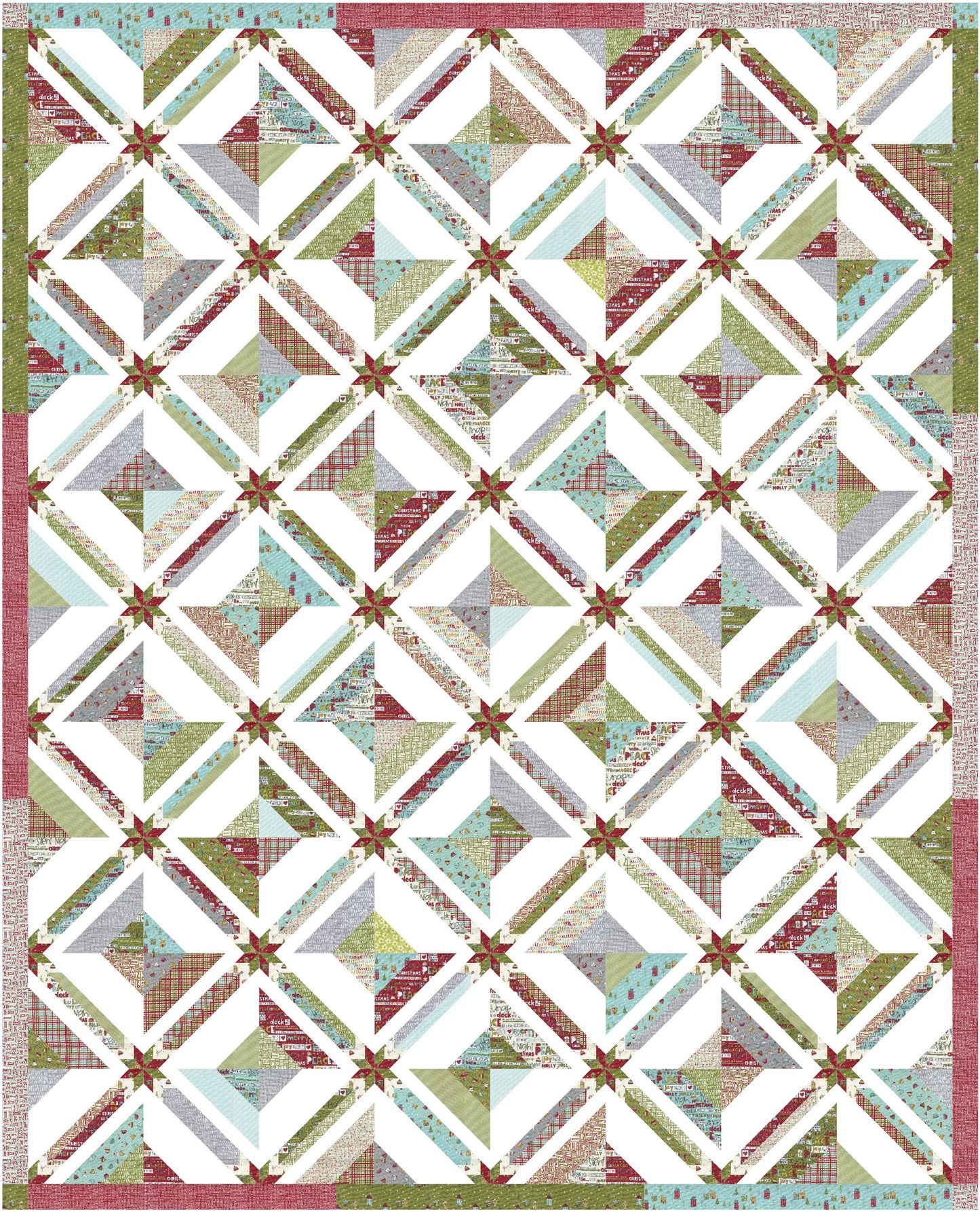 Snowkissed Spools and Stars Quilt Kit