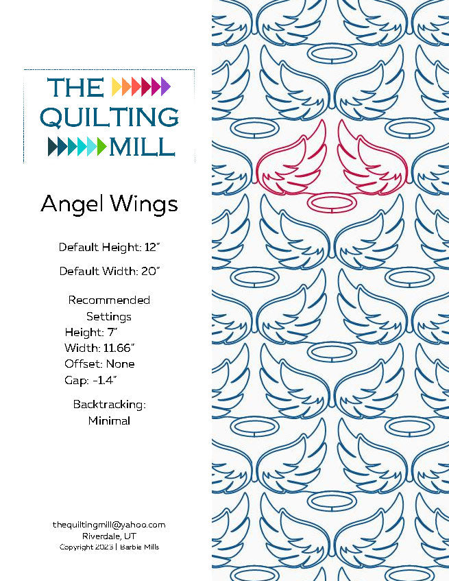 Angel Wings Quilting Pattern by Barbie Mills