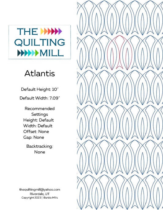 Atlantis Quilting Pattern by Barbie Mills