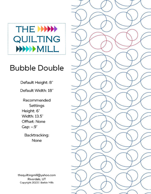 Bubble Double Quilting Pattern by Barbie Mills