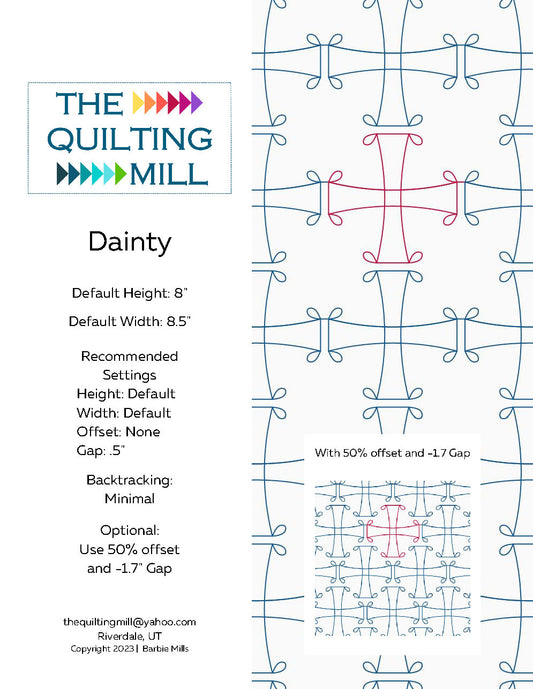 Dainty Quilting Pattern by Barbie Mills