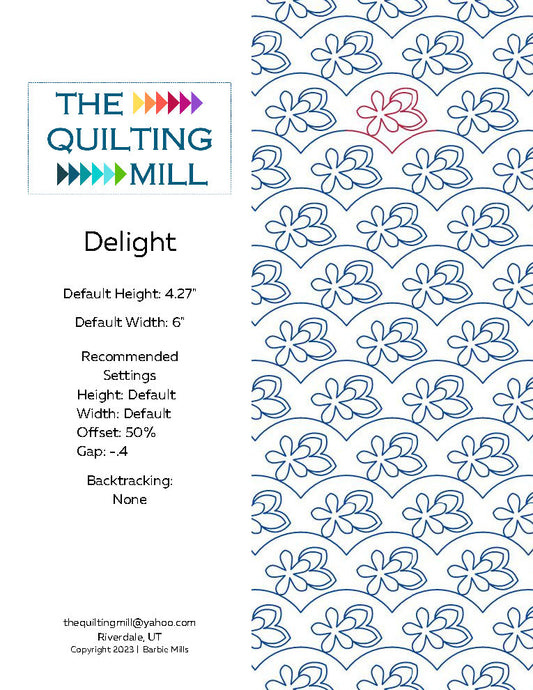 Delight Quilting Pattern by Barbie Mills