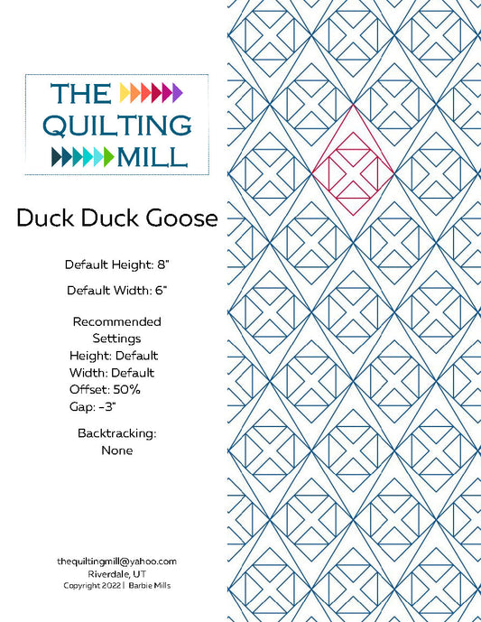 Duck Duck Goose Quilting Pattern by Barbie Mills