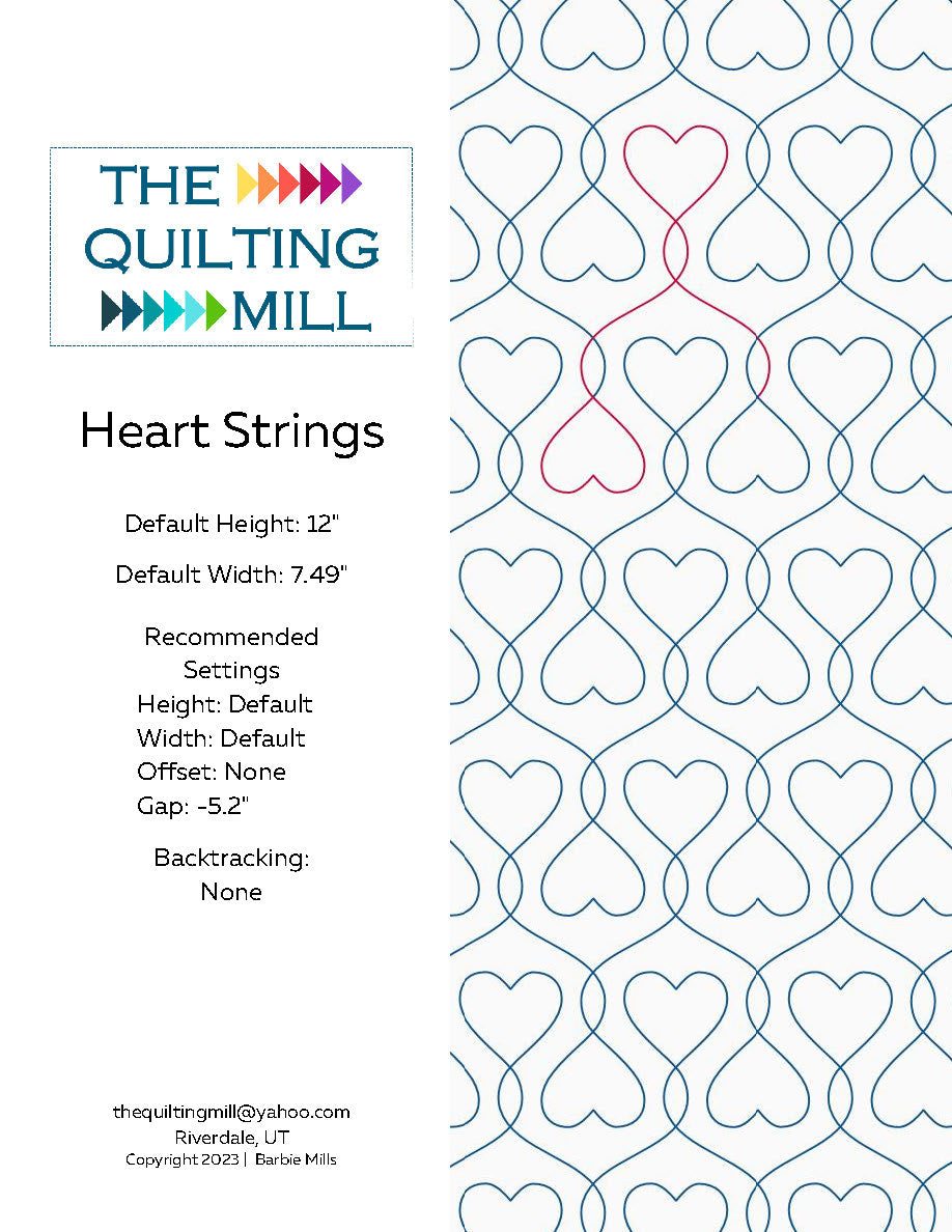 Heart Strings Quilting Pattern by Barbie Mills