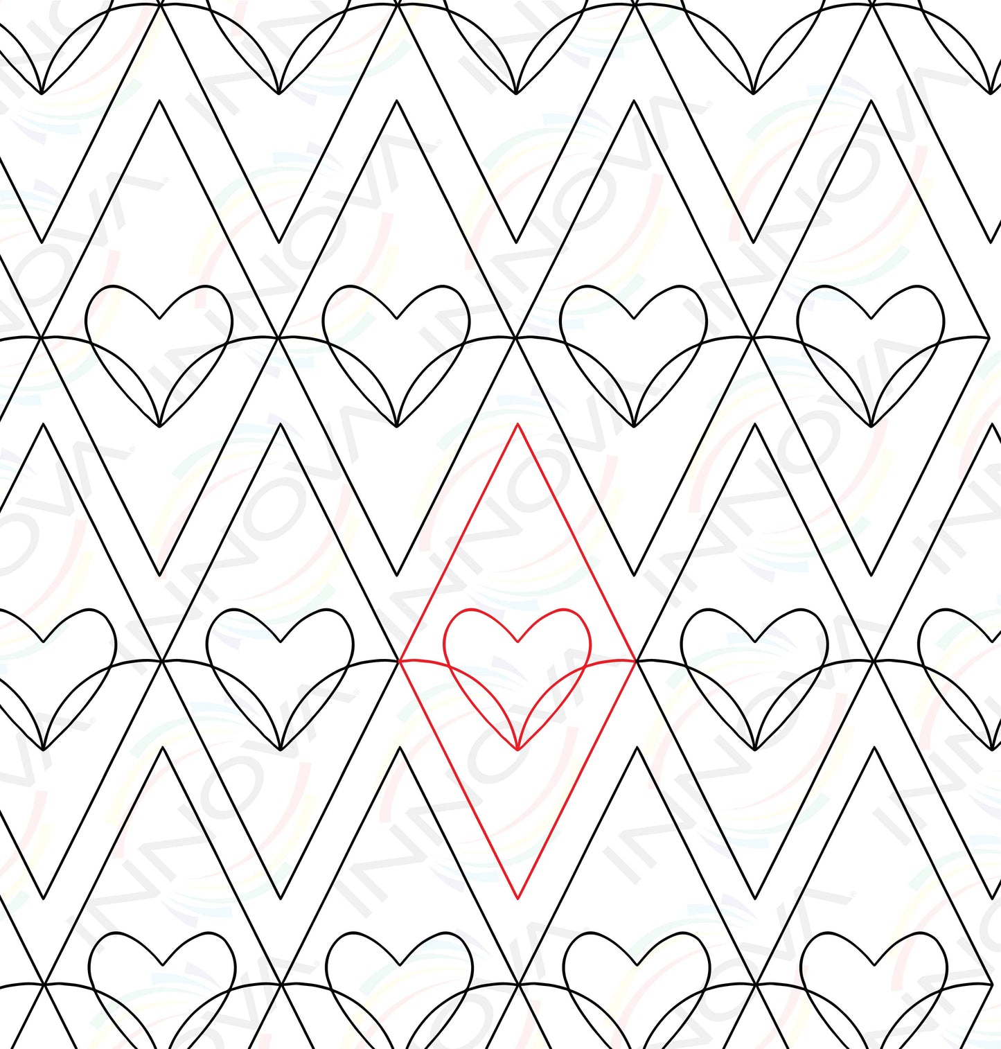 Diamond Hearts by Sew Shabby Quilting