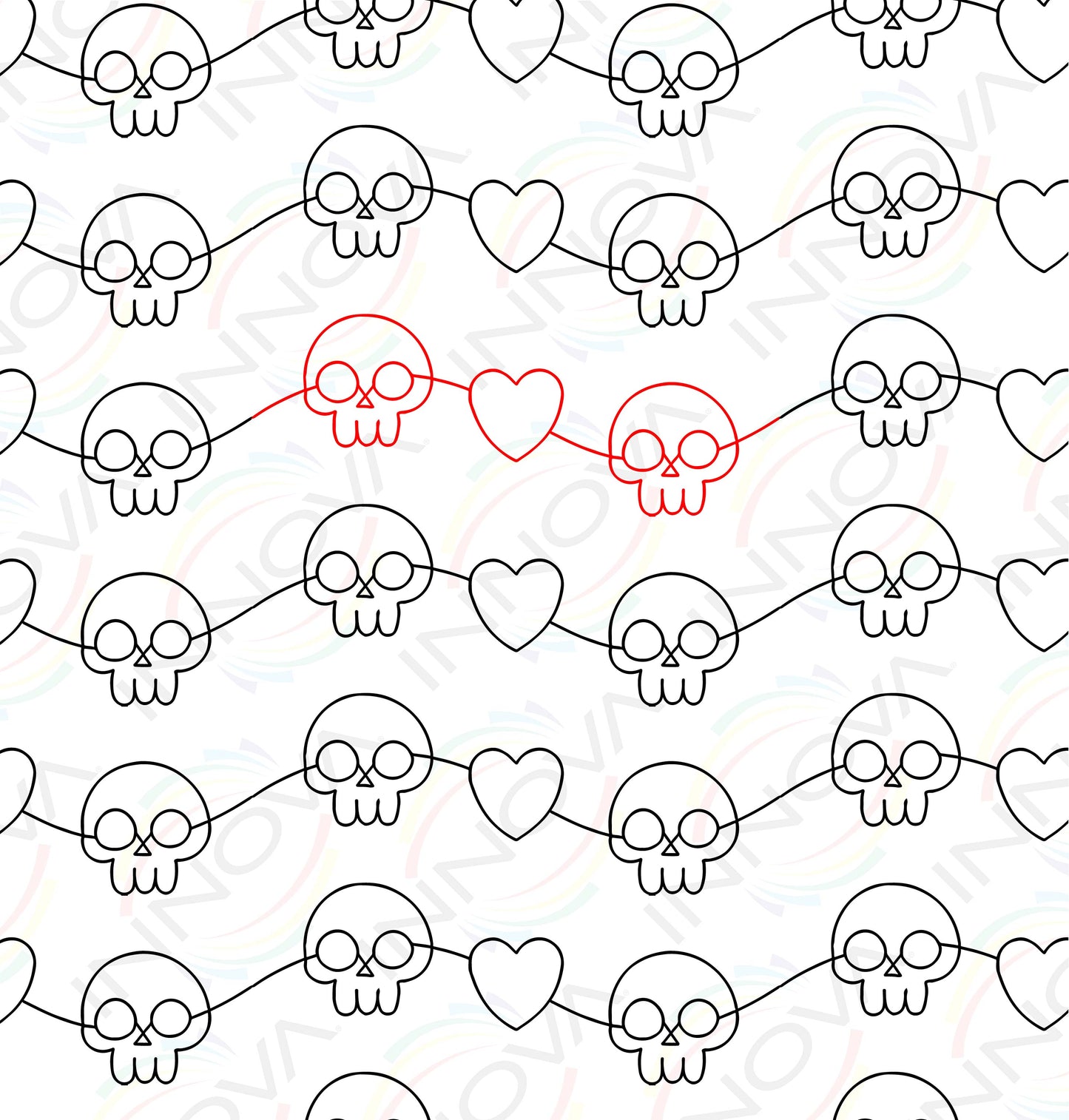 Skulls and Hearts by Sew Shabby Quilting