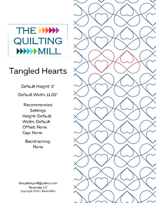 Tangled Hearts Quilting Pattern by Barbie Mills