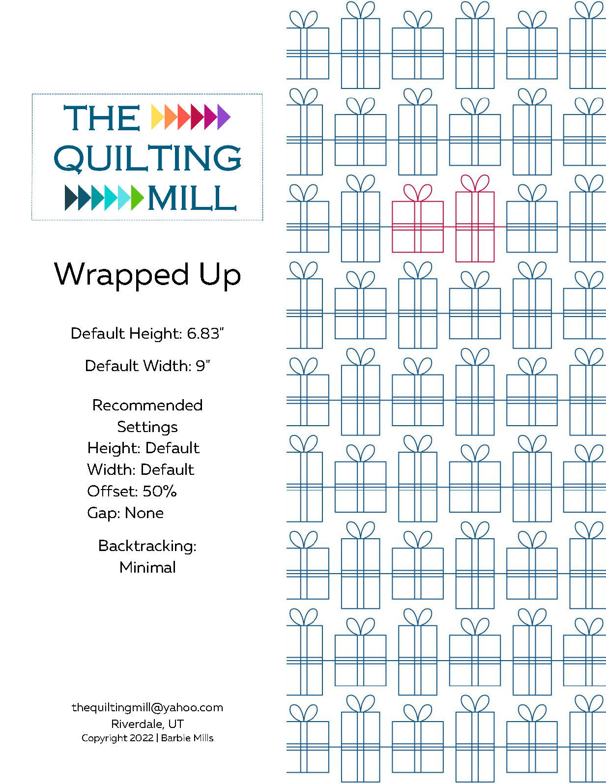 Wrapped Up Quilting Pattern by Barbie Mills