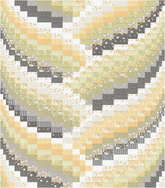 Bargello Braid Buttercup and Slate Quilt Kit