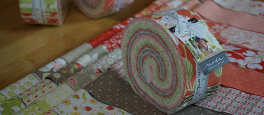 Strawberries & Rhubarb Jelly Roll by Fig Tree Quilts for Moda