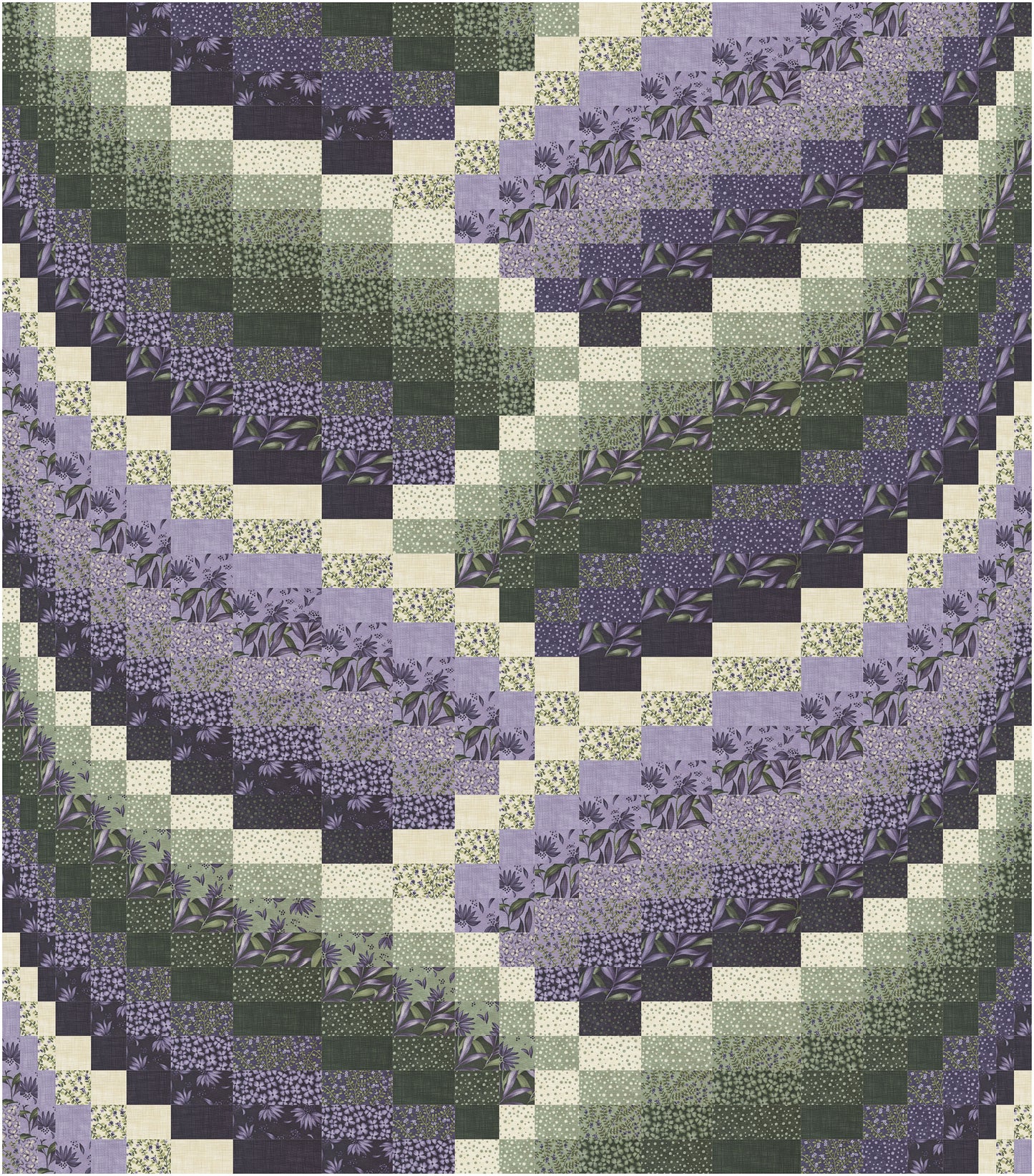 Bargello Braid Wild Iris Quilt Kit