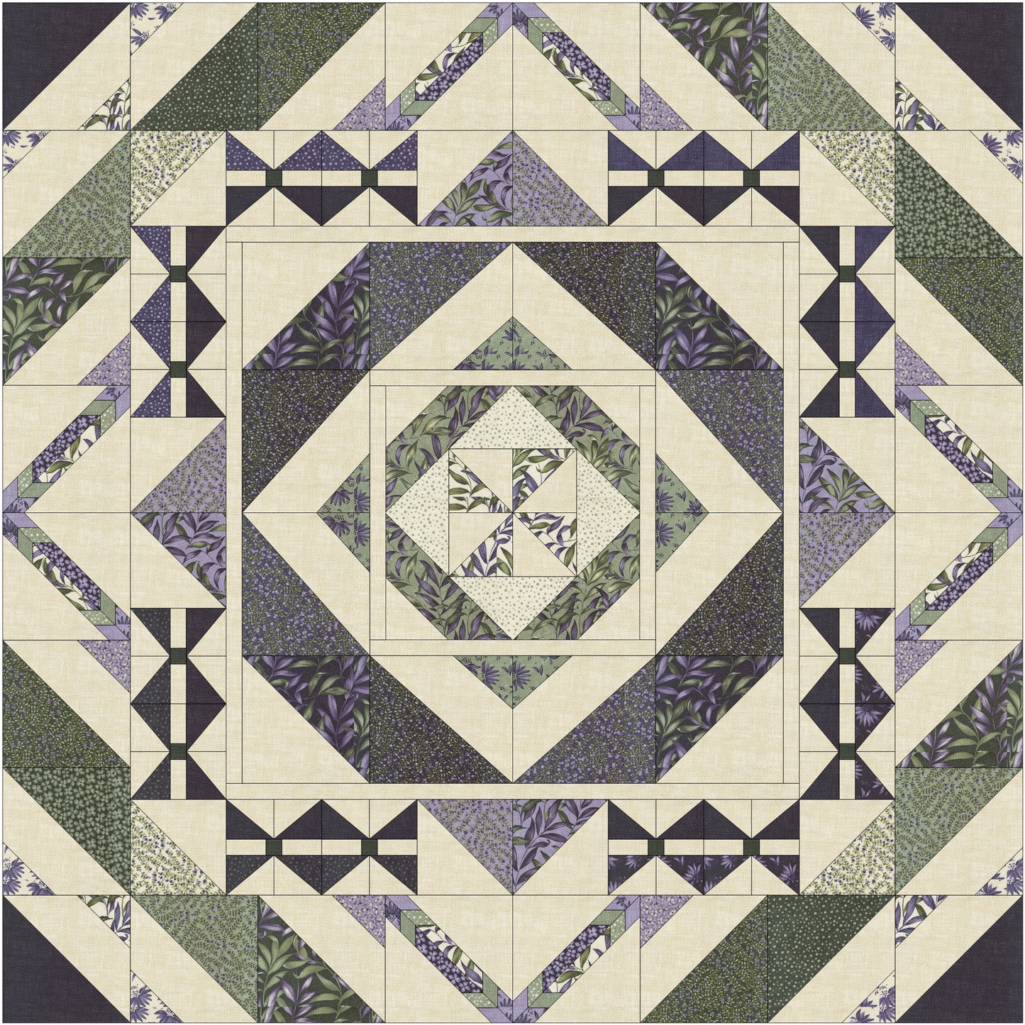 Wild Iris Hop Jack Quilt Kit